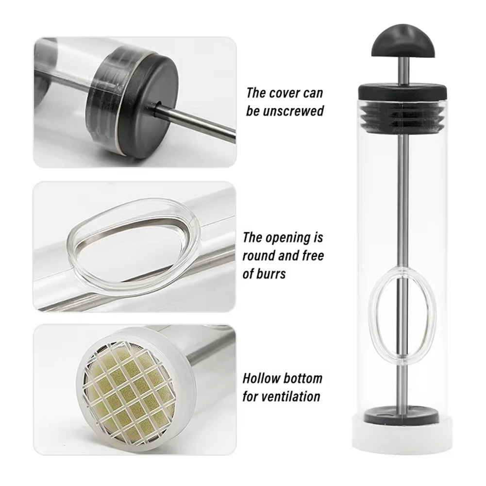 CYCLI-Queen Bee Mark Bottle Bee Queen Capture Cage Catch-King Non-Toxic Catcher Apiculture Labeled Beekeeping Tool