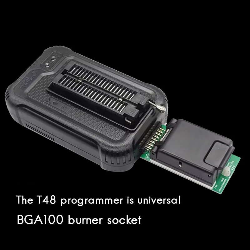 For T48 Programmer EMMC BGA100 Adapter Socket for T48 Programmer V2.0 Dual Head Probe Holder-A22U
