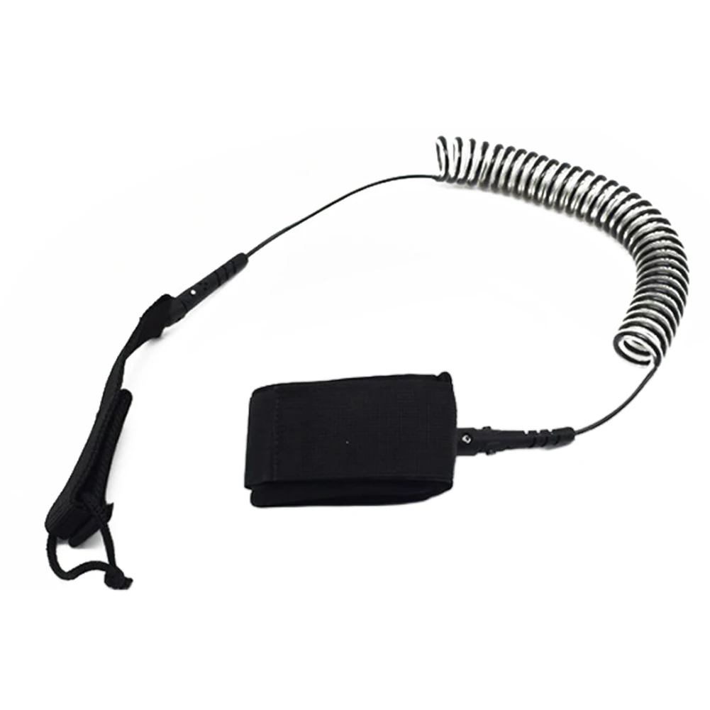 Pc Quick Release Clip Spiral Ribbon Cord TPU SUPs Coiled Leash High Quality Quick Release Clip SUPs Coiled Leash