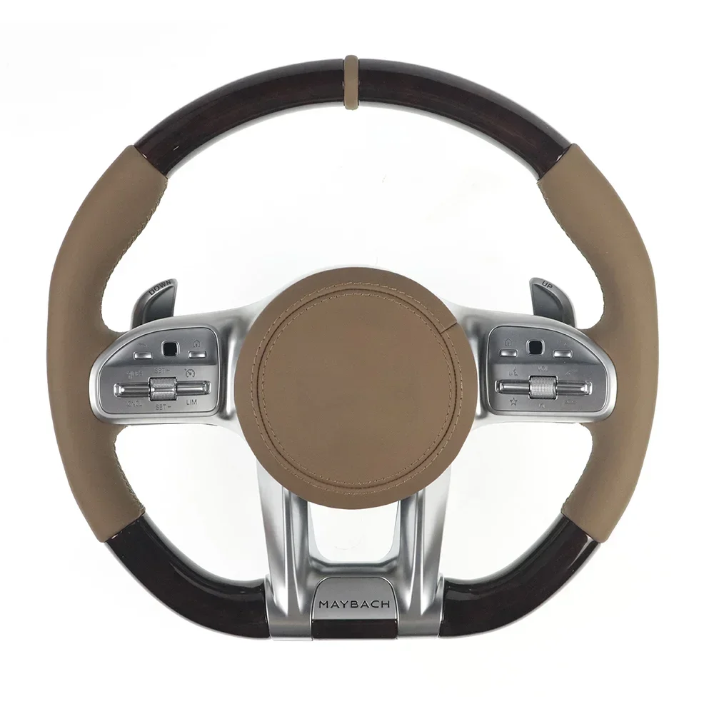 

Hot Sale Auto Racing Car Steering Wheel Carbon Fiber Alcantara Leather For Mercedes-Benz W221 W222 Steering Wheel