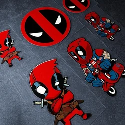 Pegatinas de monstruo de Deadpool para coche, pegatinas reflectantes de decoración de cristal trasero para motocicleta eléctrica, animación de dibujos animados, venta al por mayor