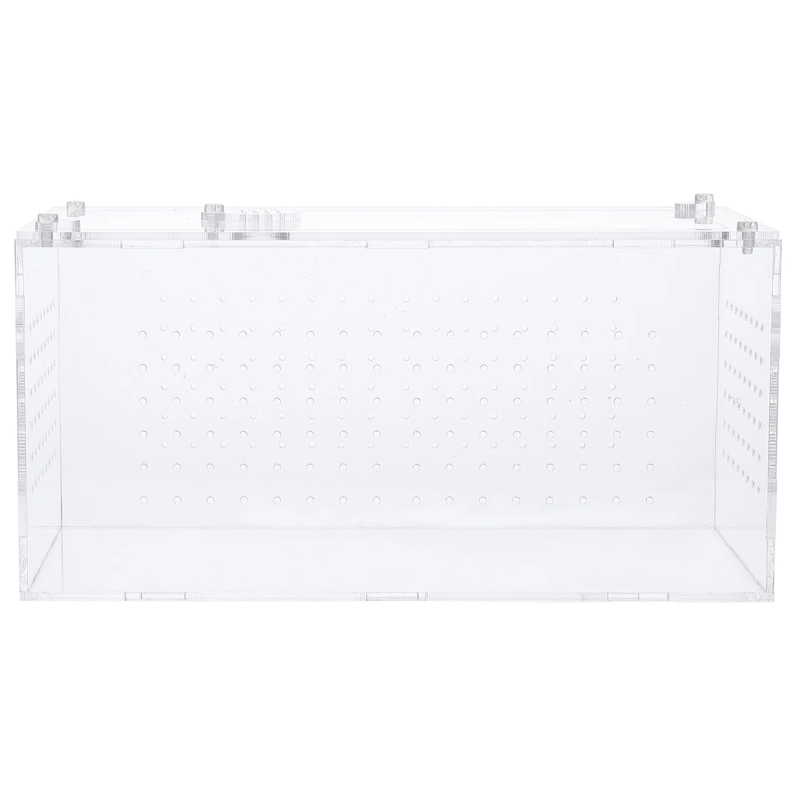 

Acrylic Transparent Reptile Cage Ventilative Breathable Box Multi function Feeding Accessories Suitable Spiders Snakes