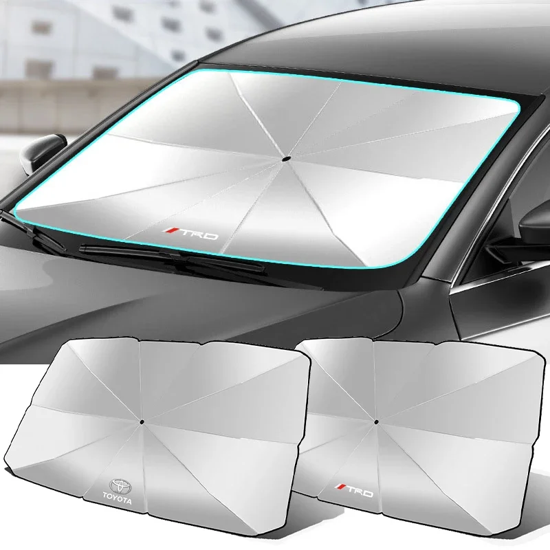 

1Pcs Car Windshield Sunshade Umbrella Protector Parasol Foldable for Toyota 4WD Corolla Prado Hilux Avalon VVT-I Mirai Avensis