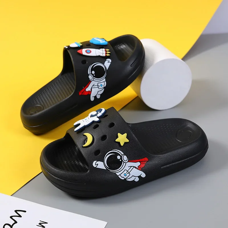 Children Slipper Boys Shoes Cartoon Astronaut Beach Flip Flop Indoor House Shoes Sneaker Casual Sports Boy Slipper Flip Flop