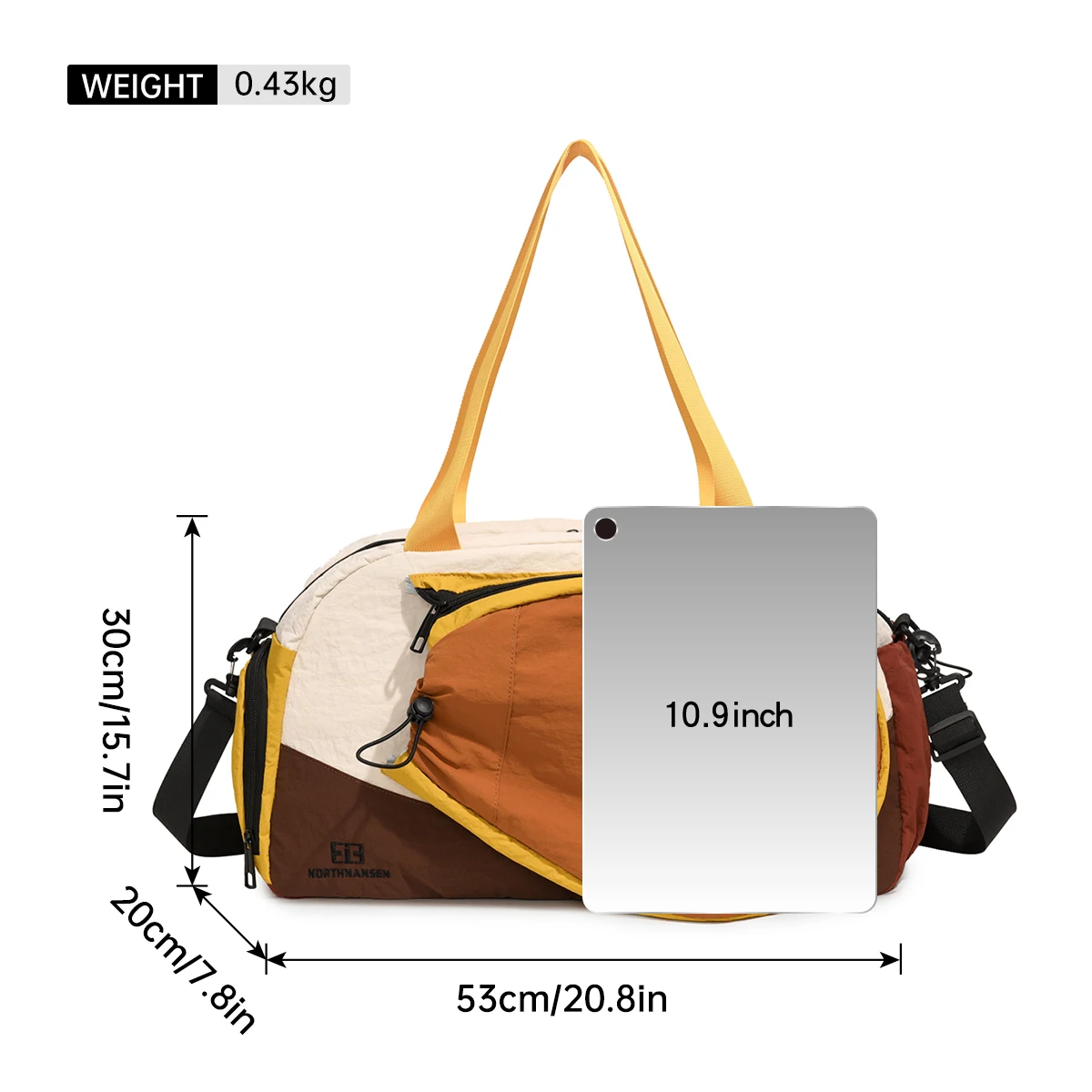 Grenzüberschreitende, wasserabweisende Badminton-Tasche mit großem Fassungsvermögen, Umhängetasche für Fitness, koreanische 3-in-1-Tennistasche, Reisetasche für Studenten – Detail 2