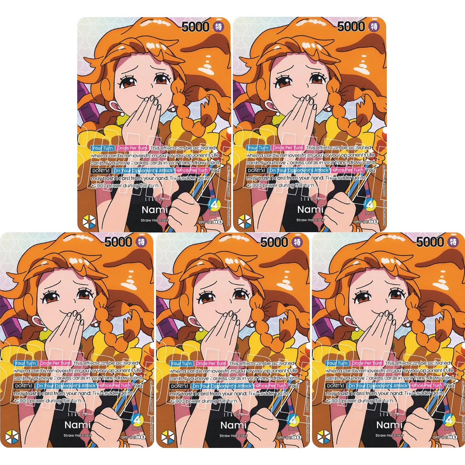 One Piece Card Black Beard Hancock Sanji Nami Characters DIY Custom Hobby Anime Game Collectible Cards with Foil Textures
