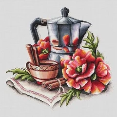 

Coffee and Yu Meiren Cross stich Kits Homfun Craft Cross Stich Painting Decorations For Home