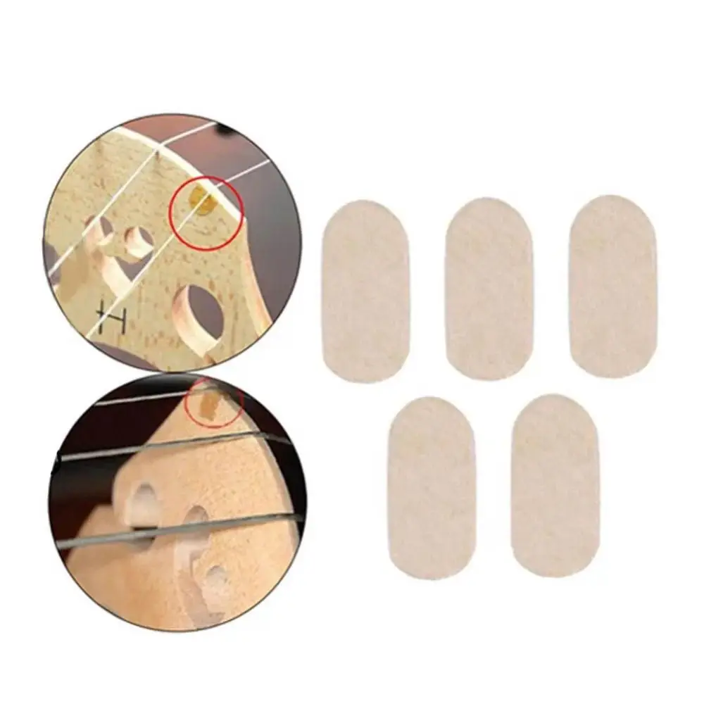 New 5/10Pcs Cello Bridge Parchment Parchment Protect String Protectors Instruments Parts E String Instruments Accessories Cello