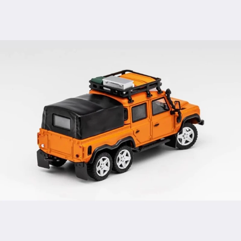 GCD 1/64 Land Rover Defender 6X6 Off-road Travel pickup Camping modified alloy car model to send accessories