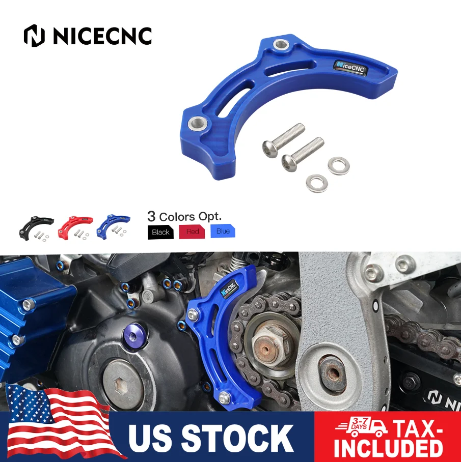 

NiCECNC ATV Sprocket Cover Guard Case Saver for Yamaha YFZ450R 2009-2022 YFZ 450R SE 450X 450 Accessories Parts Premium Nylon