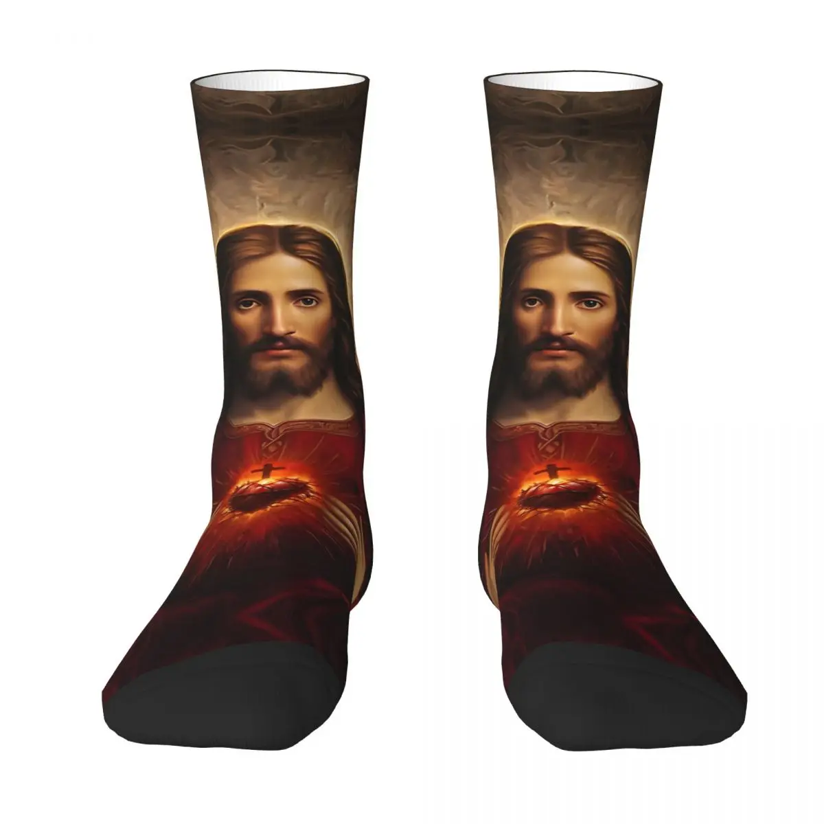 Sacred Heart Of Jesus Men Socks Cosplay Socks Personality Hip Hop Funny Sock for Women