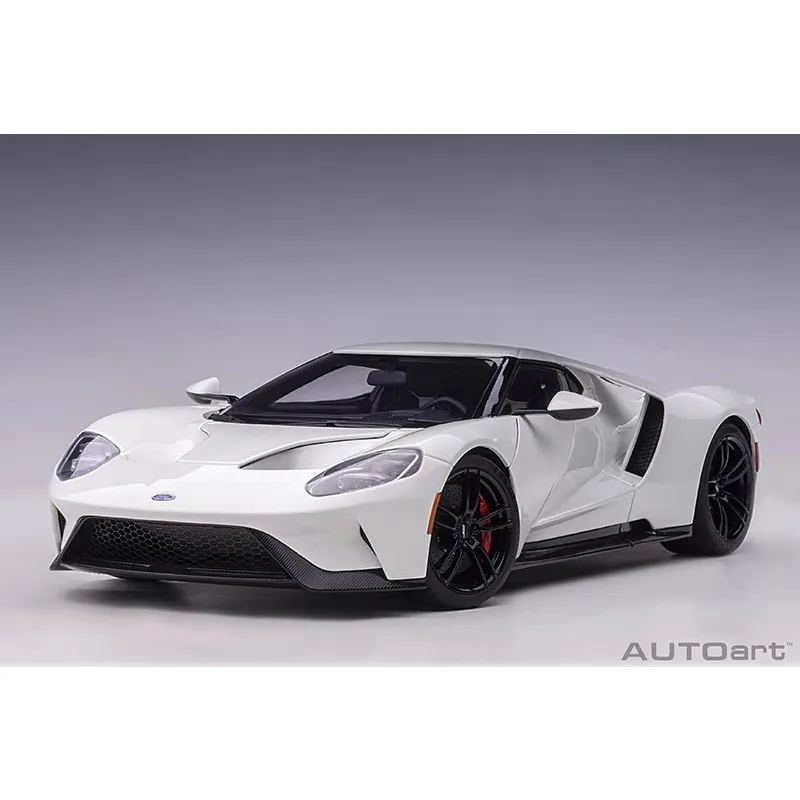 AUTOart 1/18 FORD GT 2017 โลหะผสมจําลองแบบคงที่รถ,คอลเลกชันเด็กของเล่นตกแต่ง,ของขวัญวันหยุดสําหรับเพื่อน