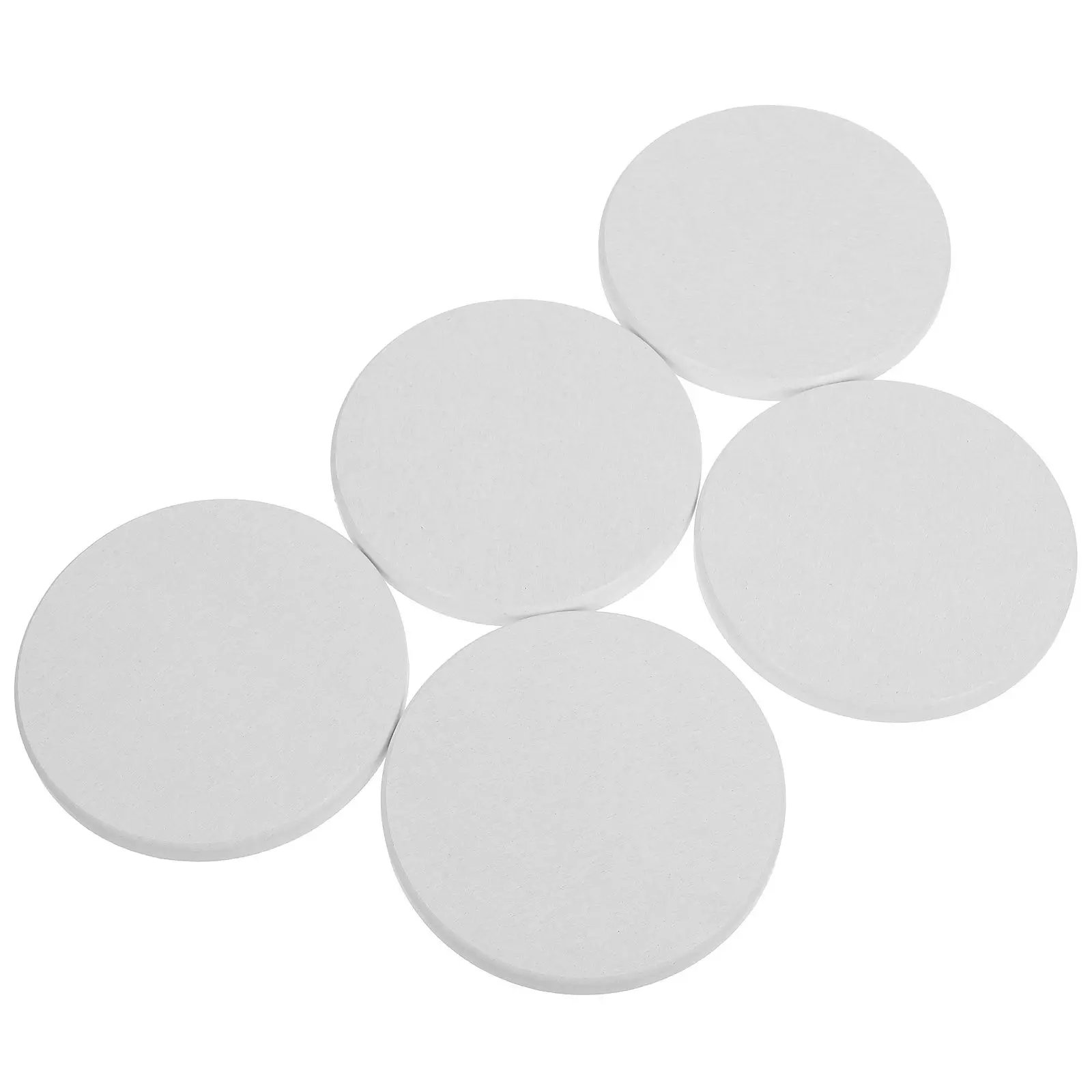 5Pcs Diatomite Plant Coasters 10x10cm Round Fast Drying Flower Pot Trays Intricate Carved Indoor Plant Saucers Super Absorbent