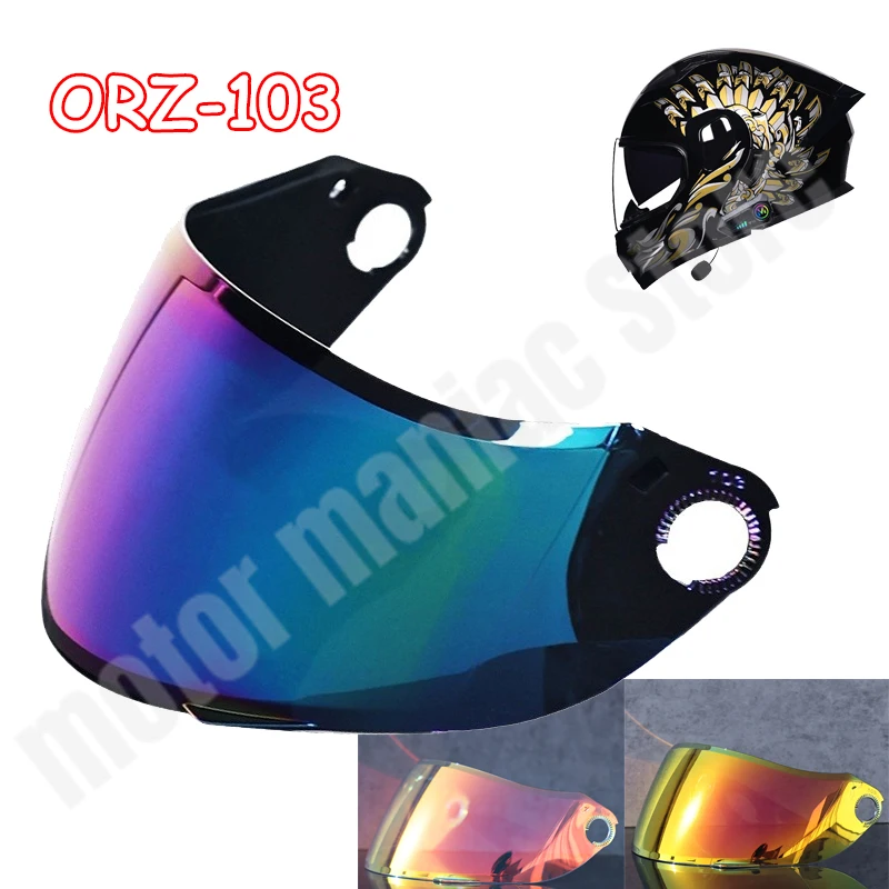 

Orz-103 откидной мотоциклетный шлем с линзами ночного видения, прозрачный цветной солнцезащитный шлем высокого разрешения, козырек на лобовое стекло