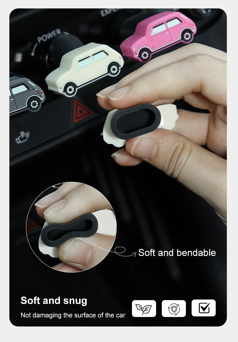 Silikon-Schutzabdeckung für die Mittelkonsole des Mini Cooper J01 F05 F65 F66 U25 F67, Zierstück für den Start-Stopp-Knopf – Detail 16