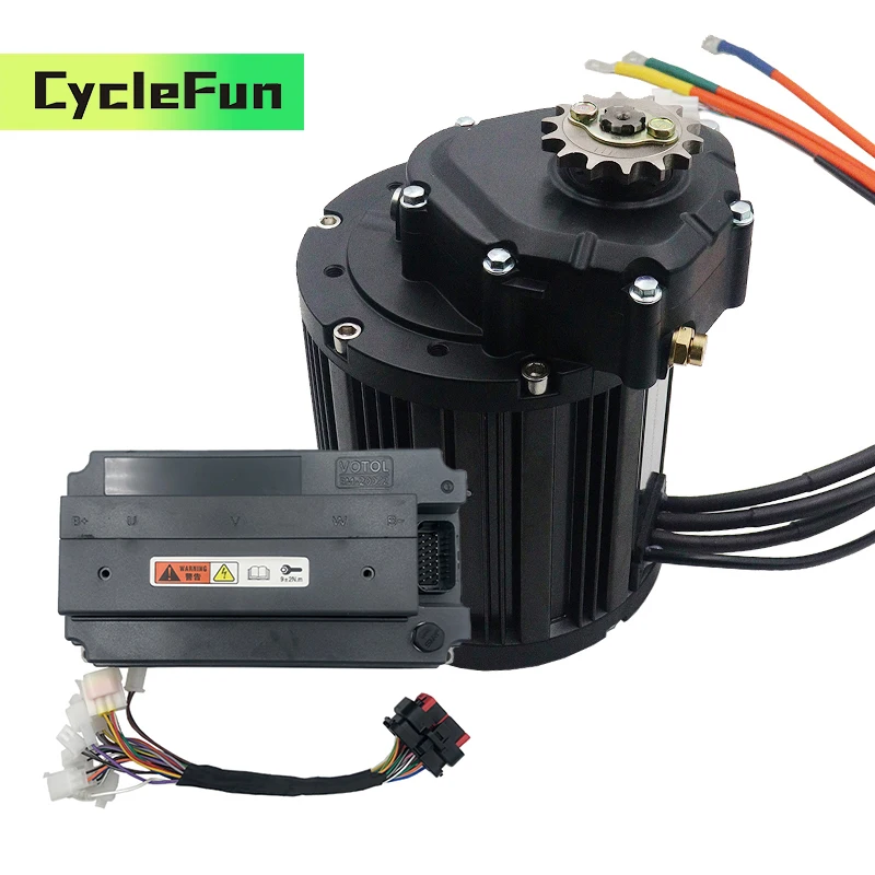 

QS138 4KW V3 90H 110kmh PMSM комплекты двигателей среднего привода с контроллером LANDE EM200/2 для электрического мотоцикла, скутера и грязевого велосипеда