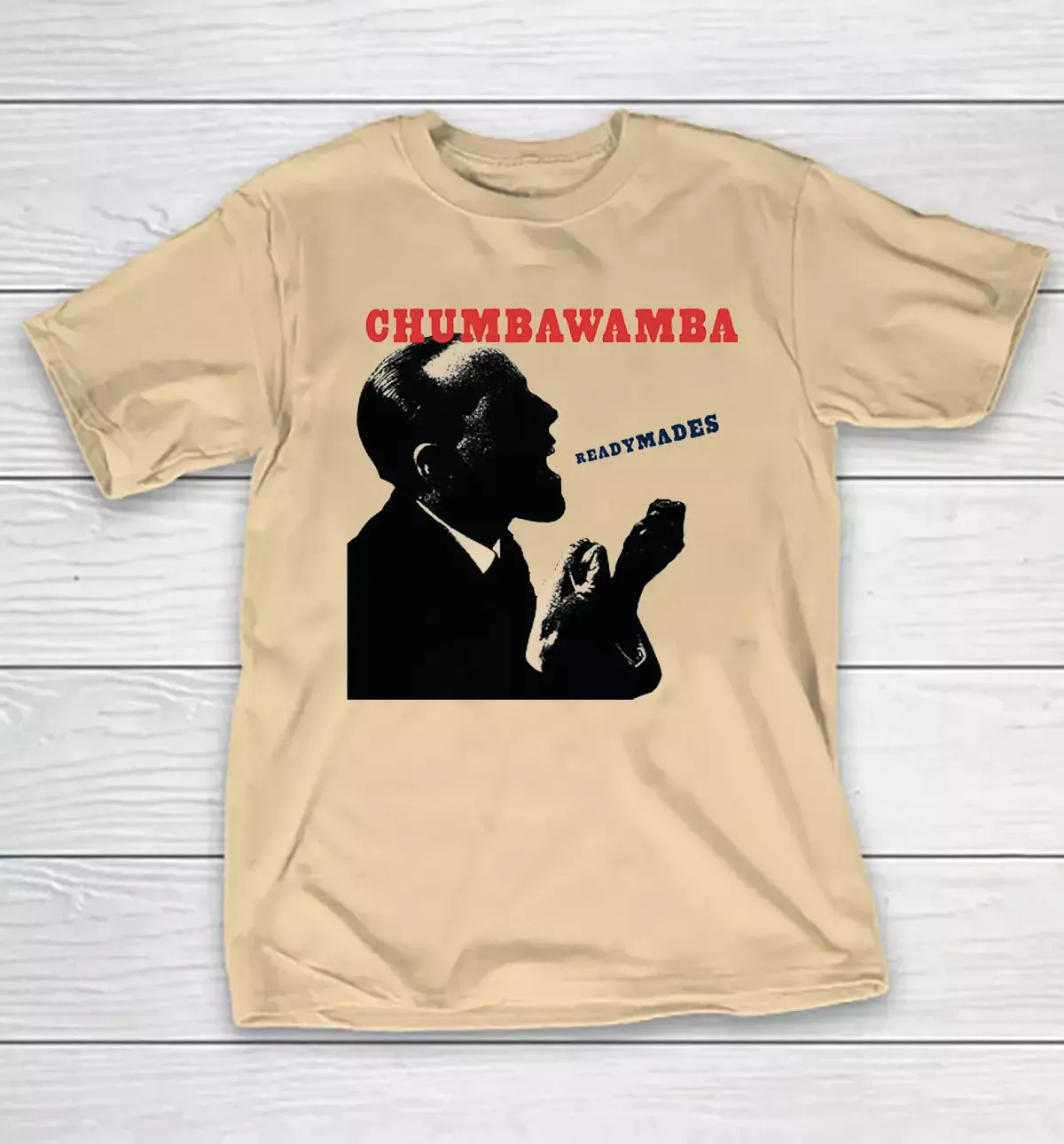 Chumbawamba Band Readymades Sand Color Cotton T Shirt Full Size S-5XL