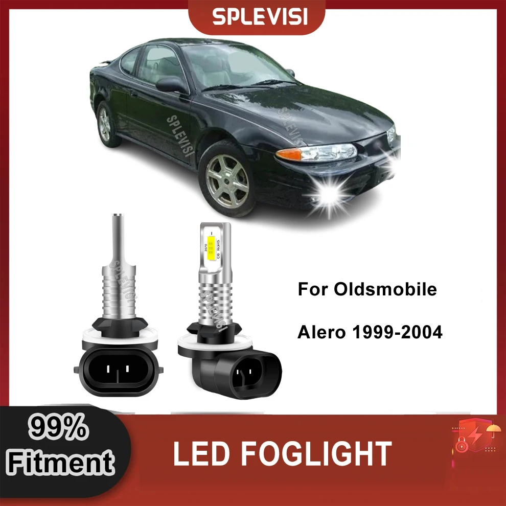 

2x Car LED Fog Light Foglight Bulbs 6000K White Conversion Light For Oldsmobile Alero 1999-2004 Aurora 1995-2003