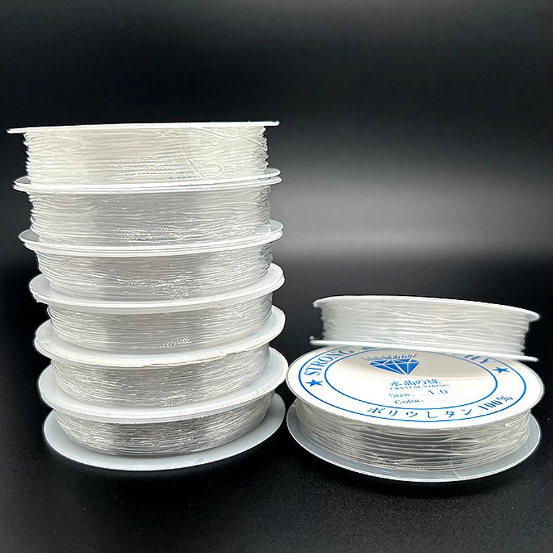 Transparent Strong Stretchy Crystal Elastic Beading Line Cord Thread String For DIY Necklace Bracelet Jewelry Making Findings