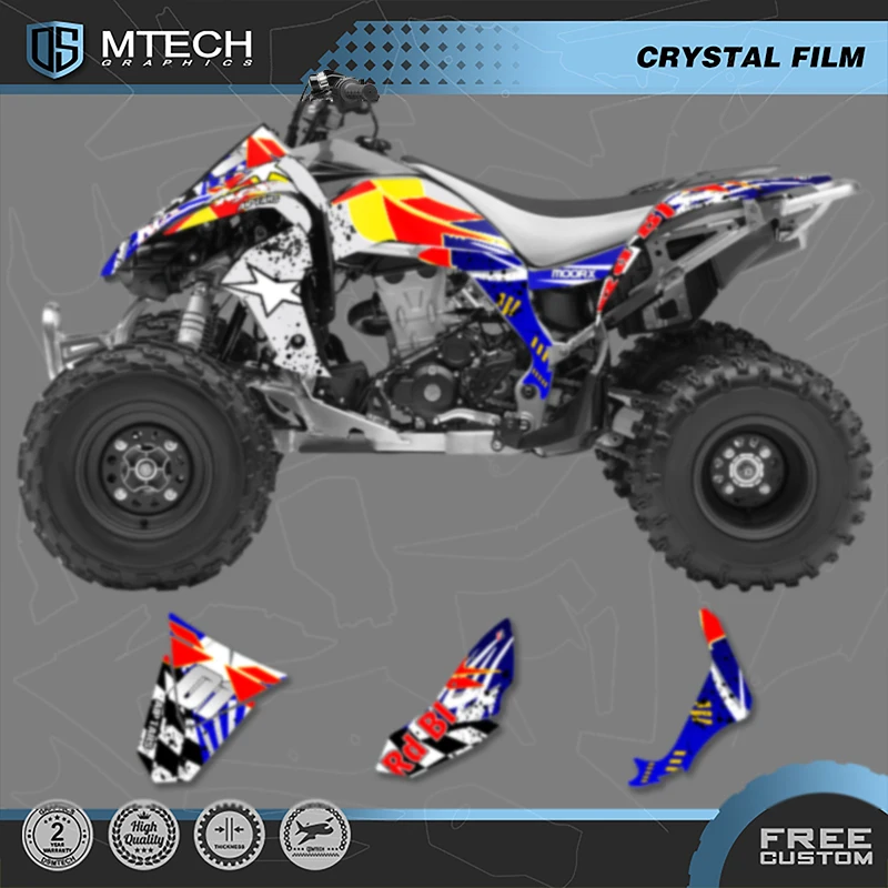 

DSMTECH For Kawasaki KFX 450 450R Custom Team Motorcycle Graphics Background Decal Stickers Kits Number Name Customize