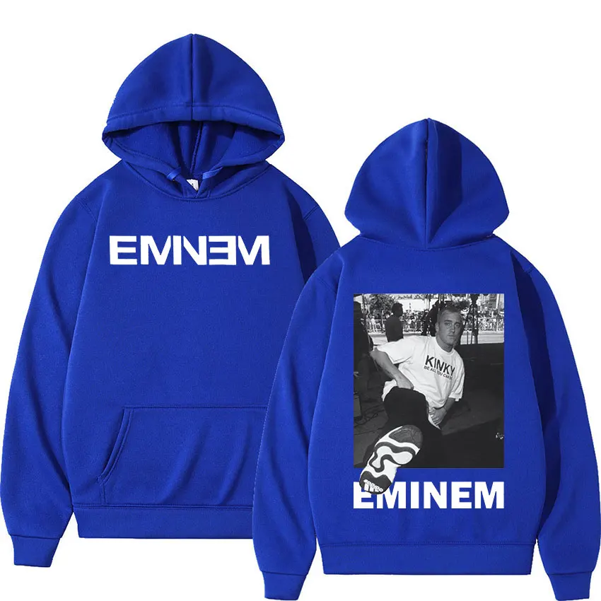 Rapper Eminem Graphic Hoodie Men Women Casual Autumn/Winter Sweatshirt Hip Hop Fashion Gothic Pullover Hoodies Fleece Streetwear