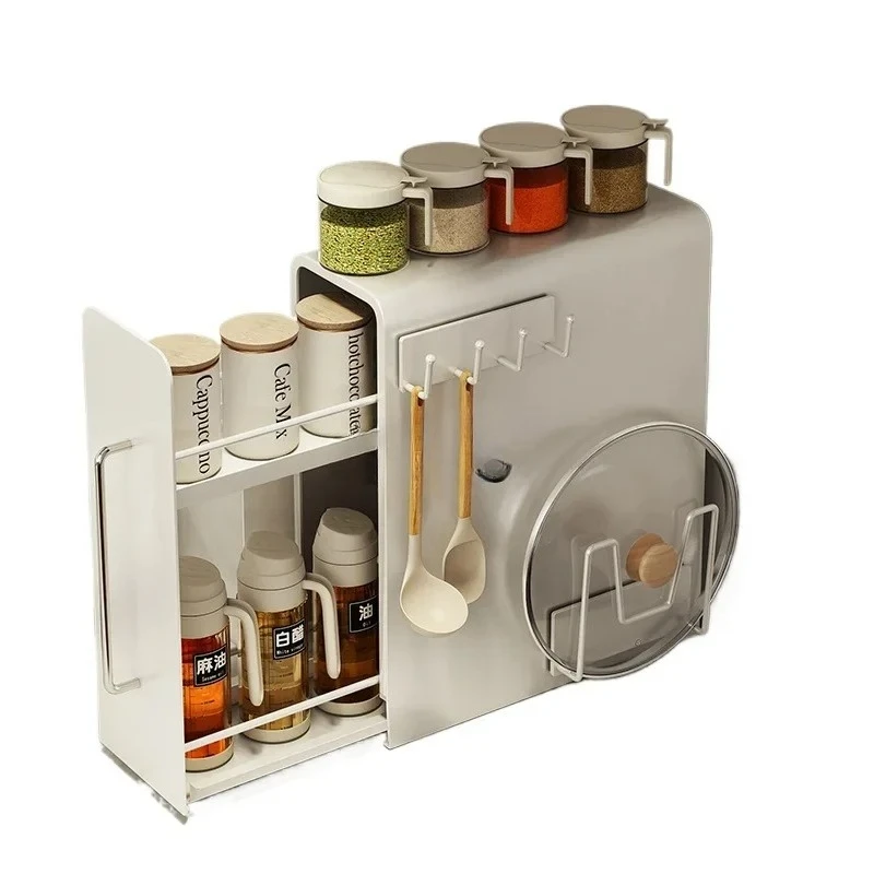 

Kitchen Seasoning Shelf Household Multifunctional Pull Seasoning Jar Storage Box