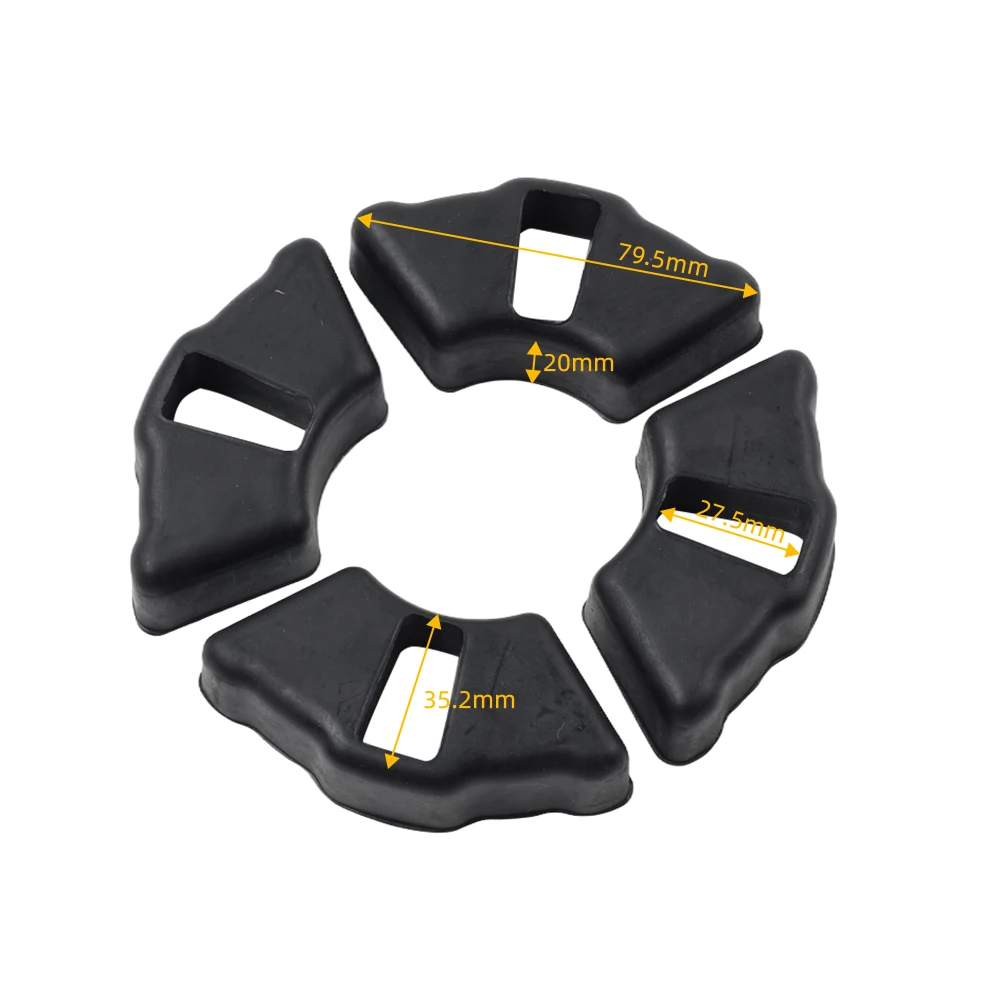 Kit de transmisión de cojín de goma para piñón de rueda trasera de motocicleta, 4 Uds., para Yamaha YBR125 YBR 125