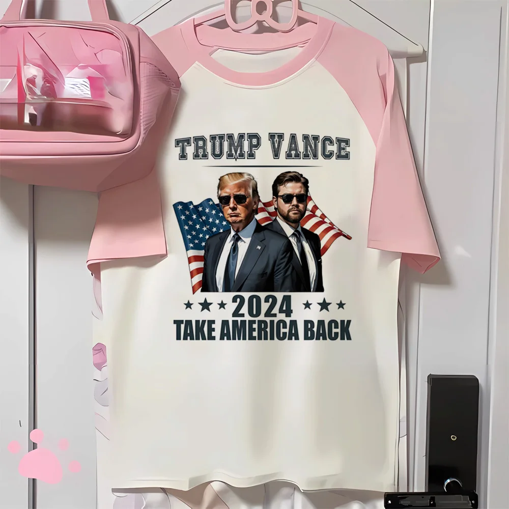 Donald Trump t shirt girl women Grunge Y2k Vintage 80s kawaii t shirt Pastel graphic anime kawaii 2000s Pop Culture