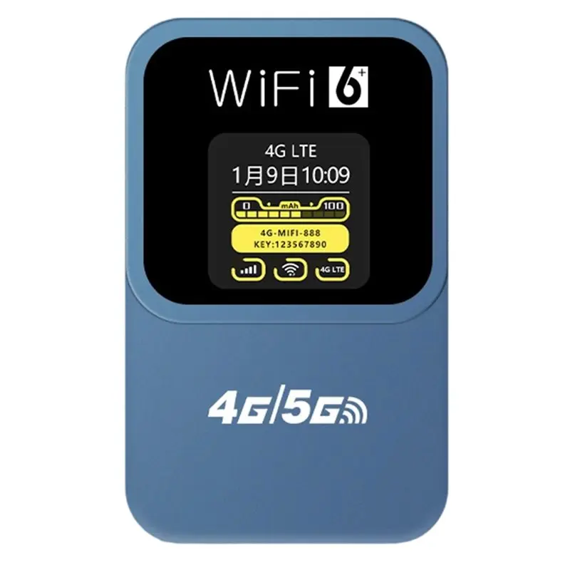 

Мобильный Wi-Fi роутер с поддержкой карт SIM, 300 Мбит/с, 4G, портативный, обновленная версия, с отображением времени, для автомобиля, карманный Wi-Fi роутер, точка доступа