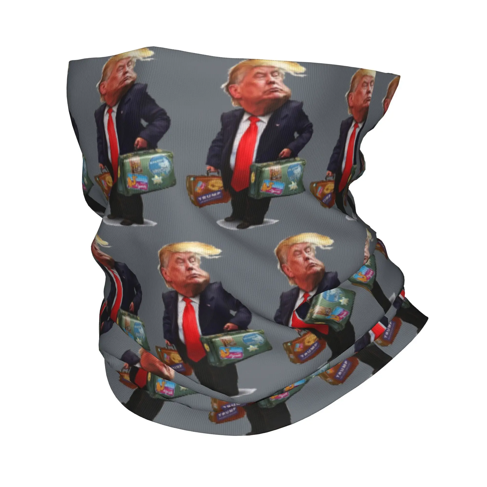 Custom Interesting Donald Trump Neck Gaiter Women Men UV Face Shield Winter  Bandana Scarf for Hiking