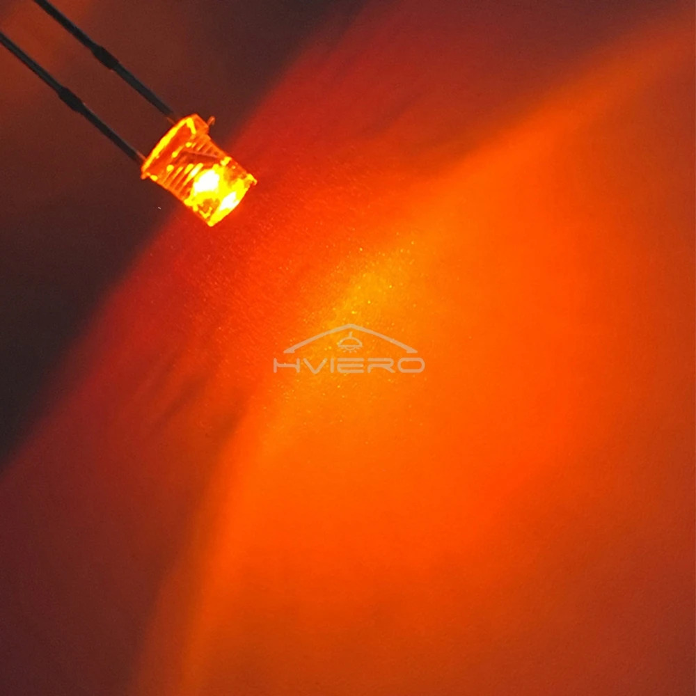 10/20PCS F3 3mm Ultra Bright Flat Top Head White Red Blue Orange UV Pink Diode Bulbs Wide Angle Light Emitting Lamps Diodes Led