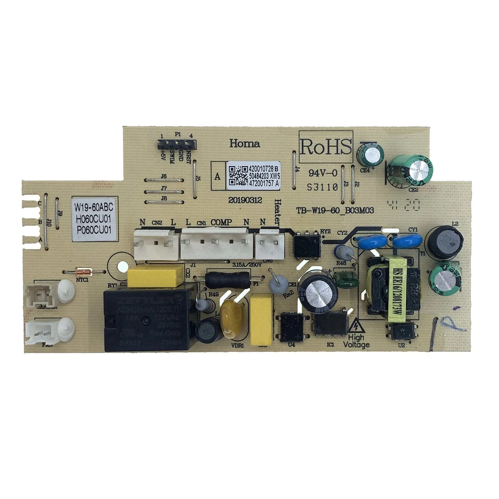 

W19-60ABC Electronic Control Chest Freezer Circuit Control Board for DIORA, Sanden Intercool