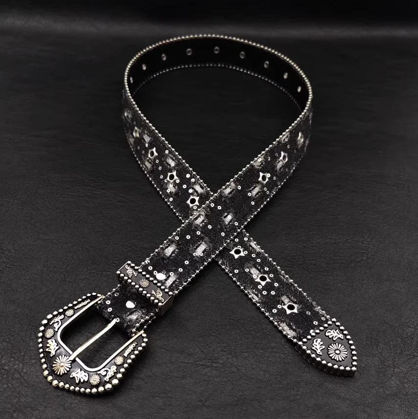 

Мужской и женский винтажный широкий пояс-корсет из черного денима с пряжками и заклепками, в стиле панк, для декора платья, J3217