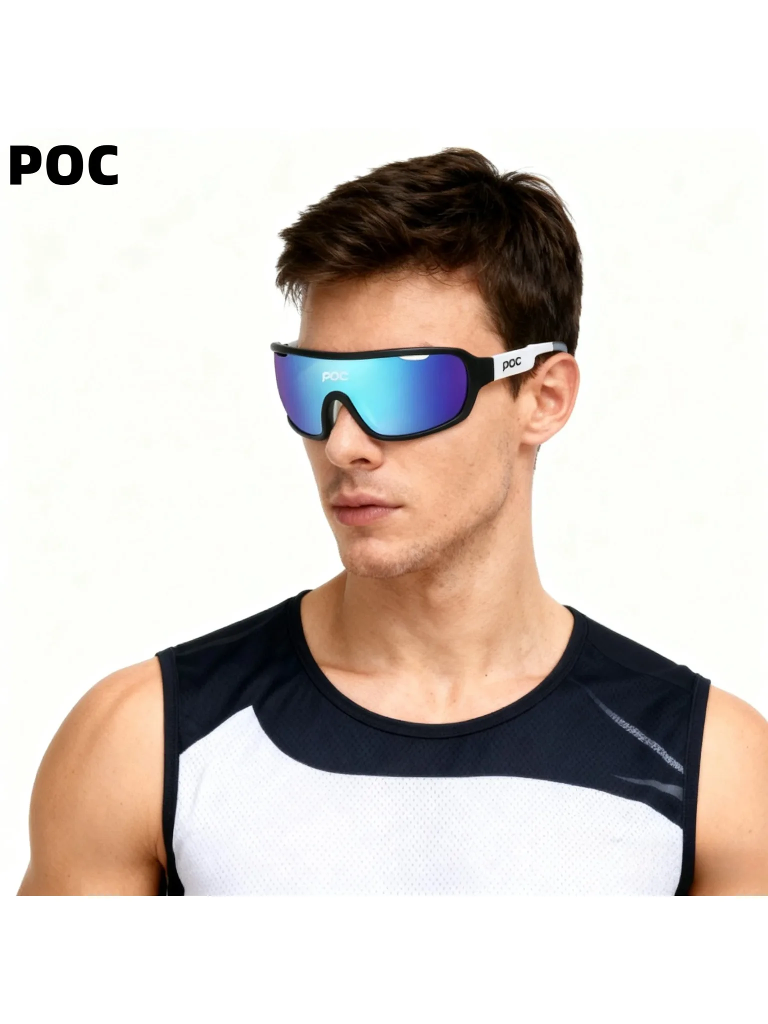 AliExpress POC Bicycle riding sports glasses boys and girls running marathon cross country MTB DH Outdoor sports sunglasses