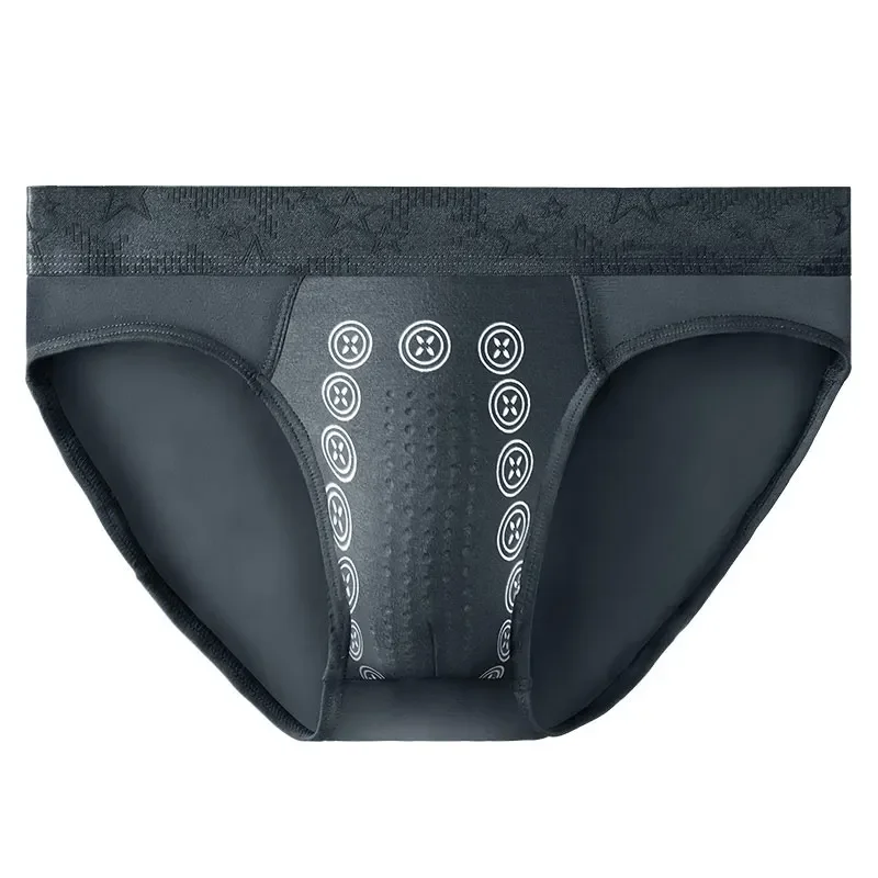 

5PCS Men's summer thin and sexy briefs, negative ion antibacterial, comfortable and breathable, low-waist short pants with slits