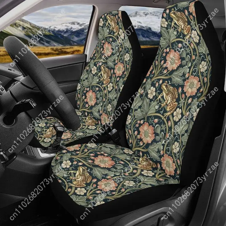 

Forest frog Car Seat Covers Universal Environmentally Friendly Interior Decorations Comfortable Breathable Car Seat Covers