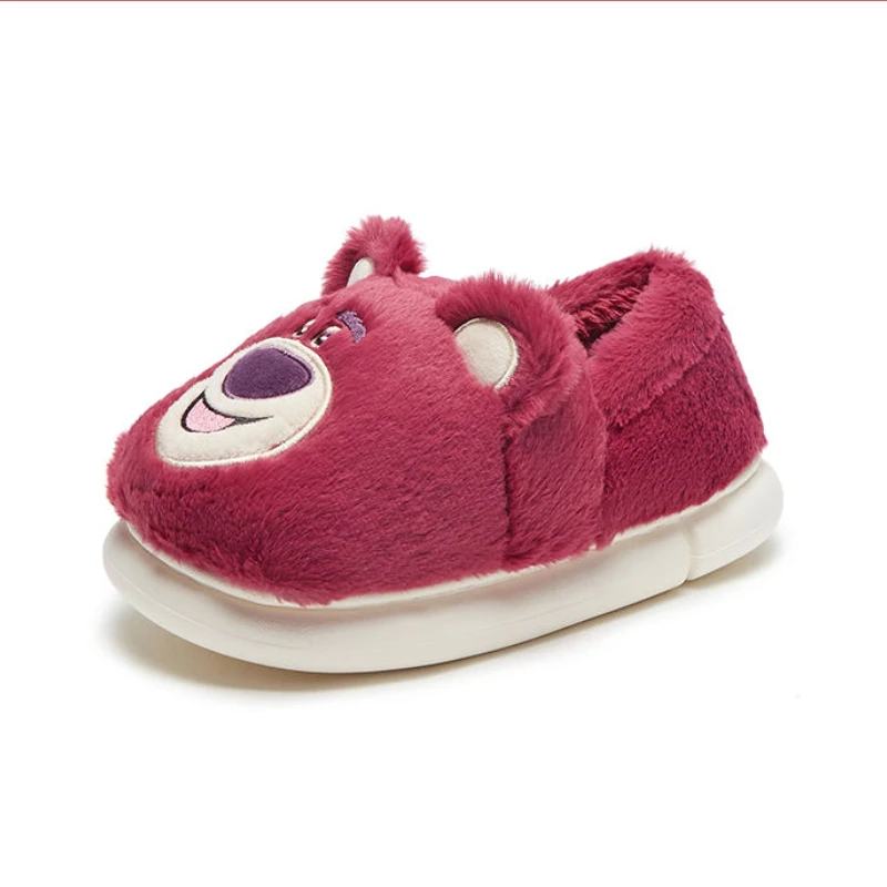 Disney Toy Story3 Lotso Winter Ladies Casual Home Shoes Toe Soft Bottom Cotton Slippers Size 36-41