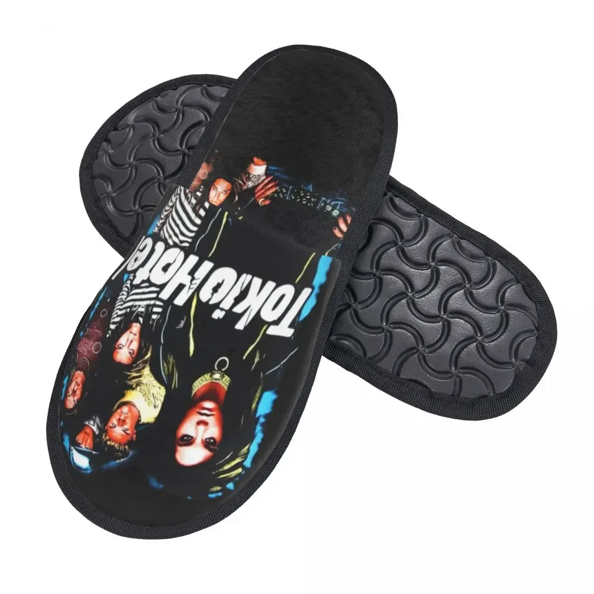 Tokio Hotel German Rock Band Comfy Scuff Memory Foam Slippers Women Pop Rock Bedroom House Shoes