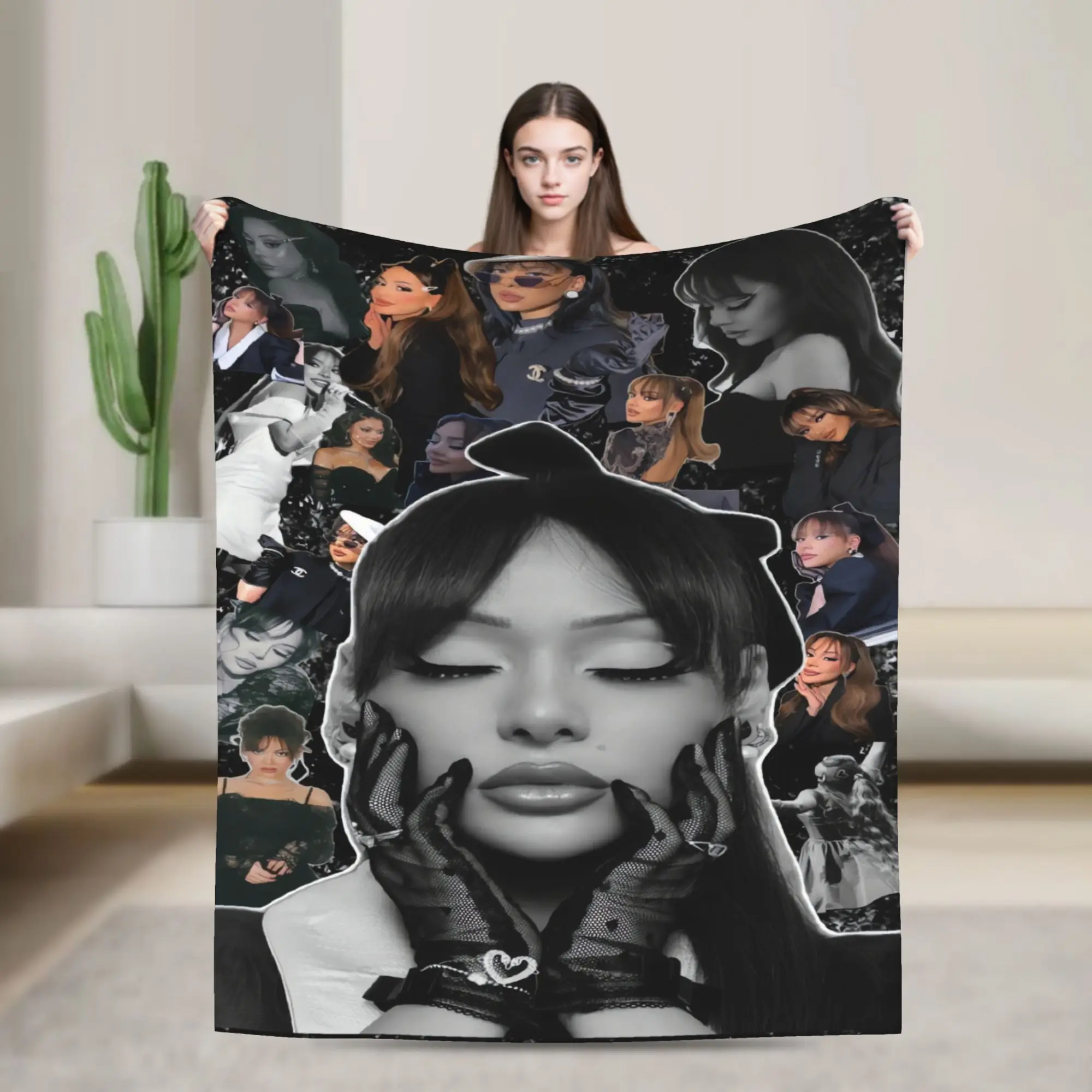 Ayliva Singer Tour 2025 Flannel Blankets Winter  Super Soft Throw Blanket for Child Living Room Graphic Bedspread Sofa Bed Cover