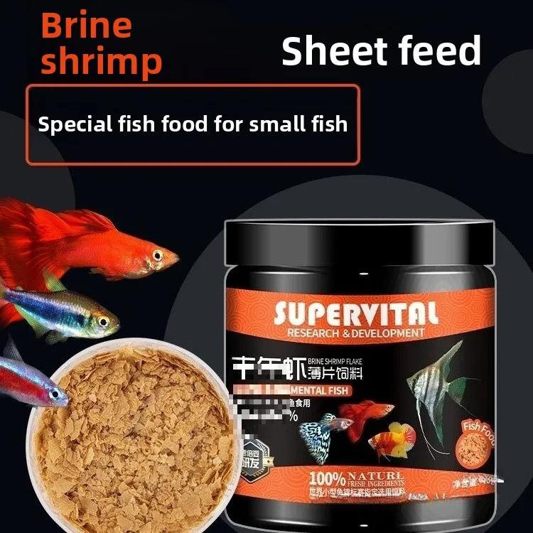 

SUPERVITAL Small Fish Food with Brine Shrimp,Micro Pellets for Guppies,Tetras,Bettas&Dwarf Cichlids,Color Enhancing Formula