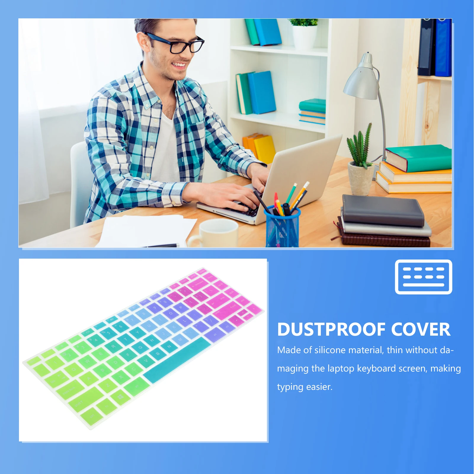 

Защитная накладка для клавиатуры Pavilion 14, силиконовый чехол, устойчивый к износу, проливанию и загрязнениям, гладкое тактильное ощущение для комфортного использования