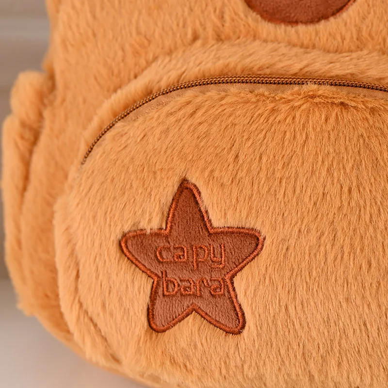Capybara Plush Backpack Kawaii Fashion Plushie Doll Fur Bag Children's Bag Shoulder Bag Mini Knapsack Bags Gifts For Girlfriend