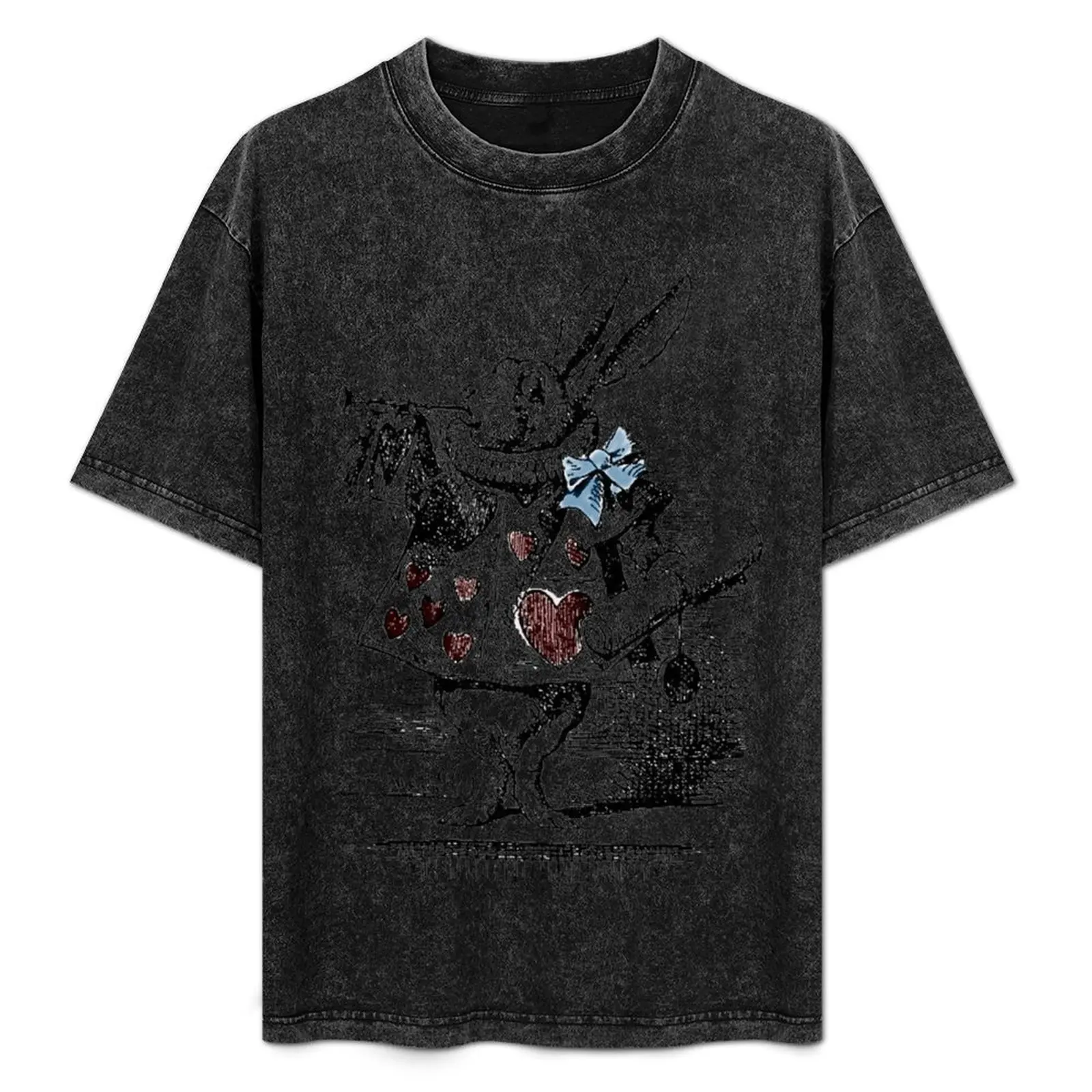 

White Rabbit from Alice's Adventures in Wonderland T-Shirt Classic Crew Neck Cotton T-Shirt