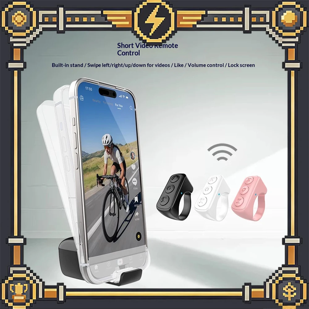 

Xring A01Ultra Bluetooth Ringed Remote Control Short Video Remote Control Remote Control Music Mobile Phone Page Turning Ring