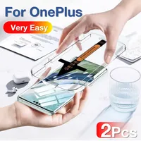 2Pcs For OnePlus 12 11 12r 11r 10 9 8 Ace 3 2 Pro One Plus 1+ Toughened Glass Screen Protector Protective With Install Kit