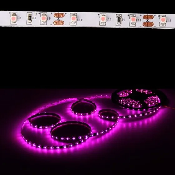 5M 3528 SMD 300 Pink LED Flexible Strip Light Car Auto Home Bar 12V