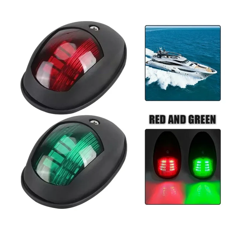 

1Pair LED Navigation Light Signal Marine Boat 10-30V Starboard Port Side Indicator Warning Lamp,For Yacht Truck Trailer V Tools