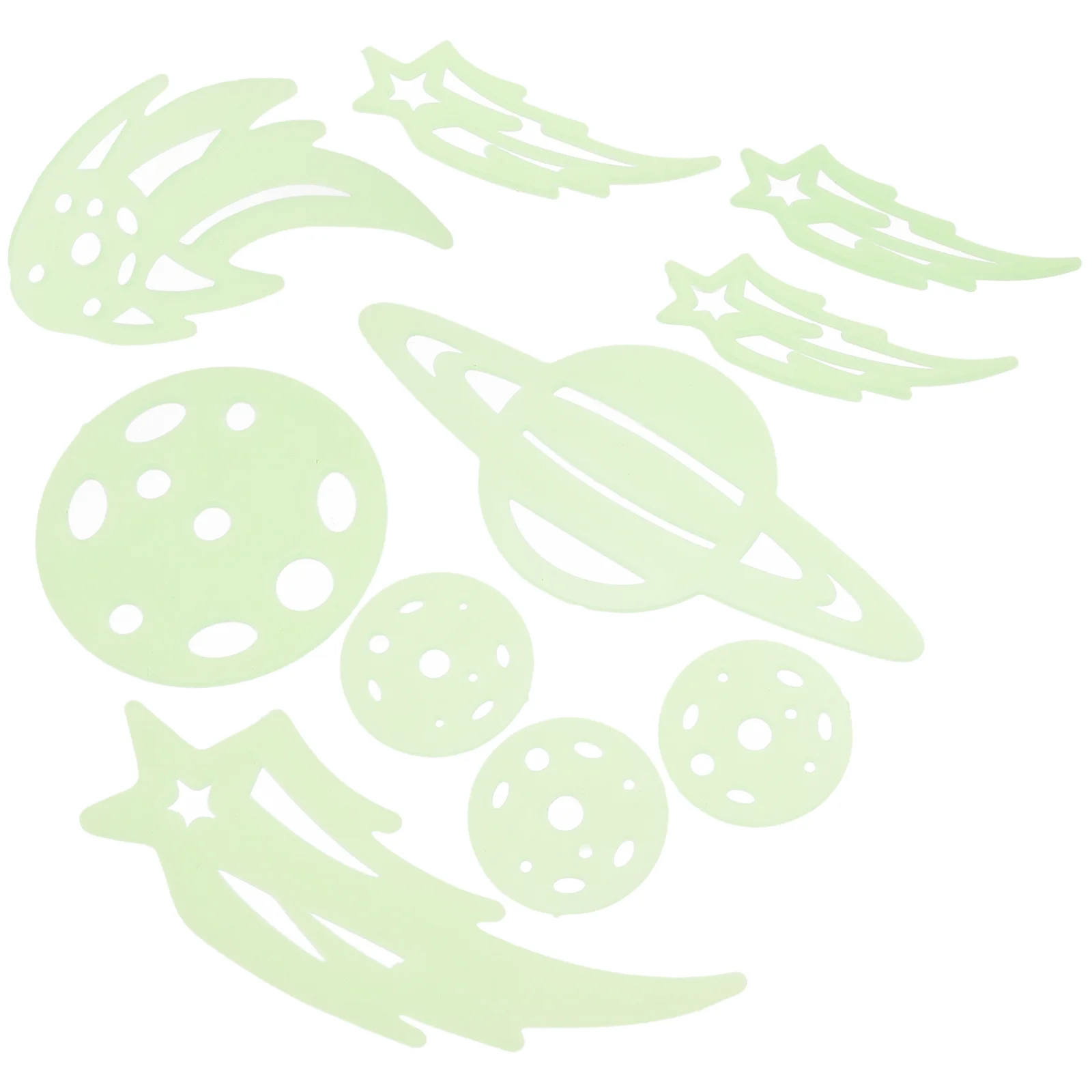 

40Pcs Meteor Shaped Glow Stickers Luminous Wall Decals for Bedroom Kids Room Window Decor Glowing Star Design Easy to Apply No