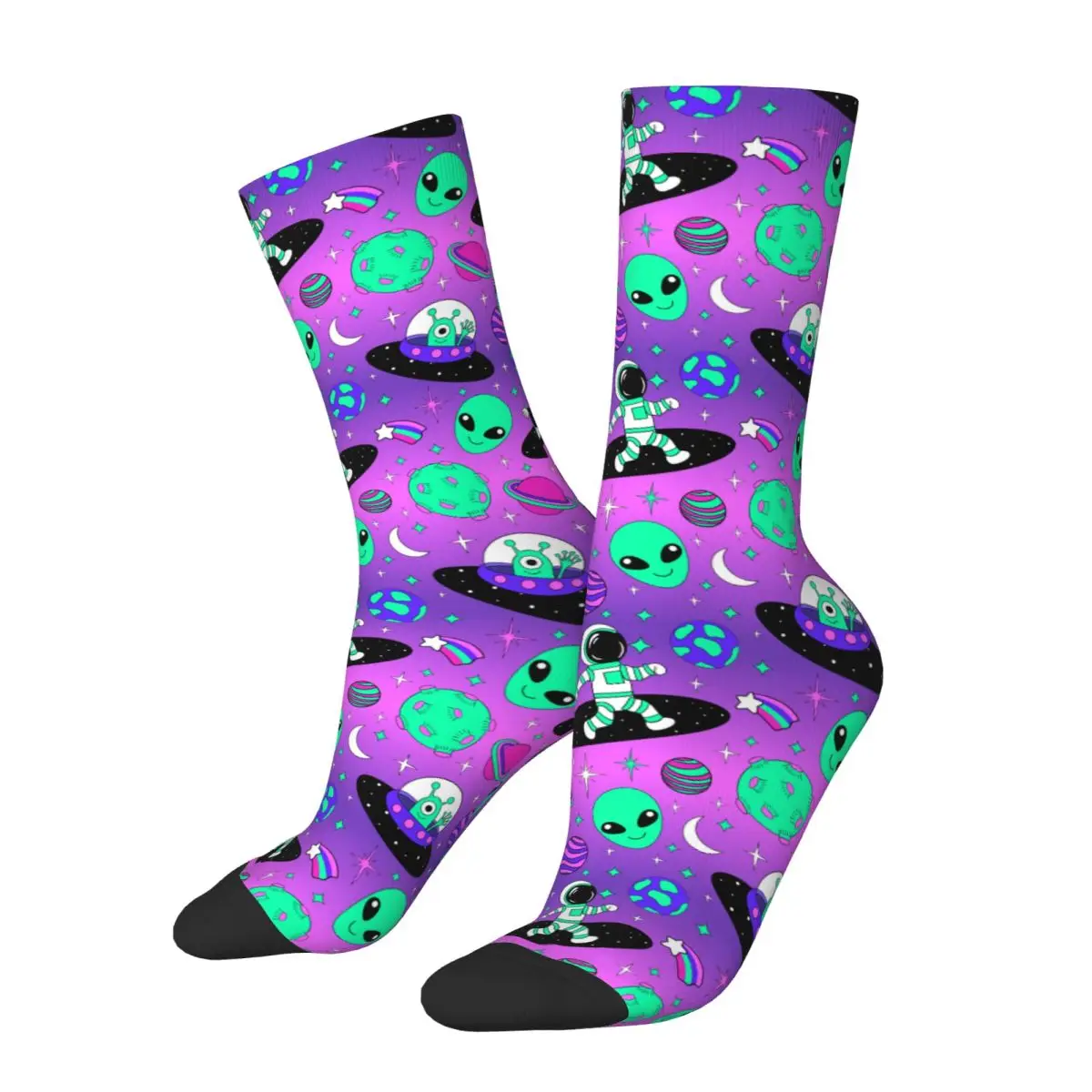 Space Aliens Sock Printed Man Polyester