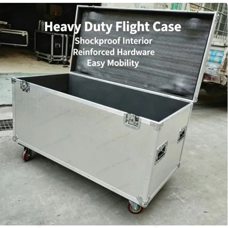 Customizable Heavy-Duty Aluminum Tool & Instrument Case - Waterproof & Shockproof Flight Case for Logistics, Equipment Storage
